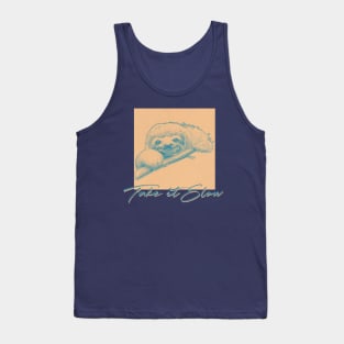 Take It Slow / Cute Sloth Lover Design Tank Top